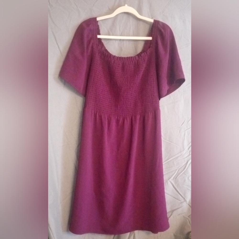 Elegant Eggplant Purple Women's Dress